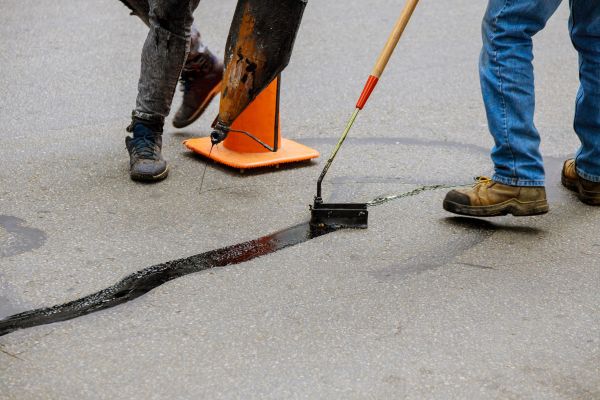 Parking Lot Crack Sealing in Petersburg